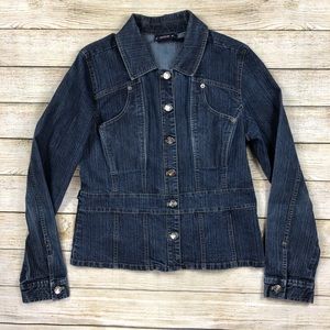 Bill Blass Jeanswear Jean Jacket Petite Large